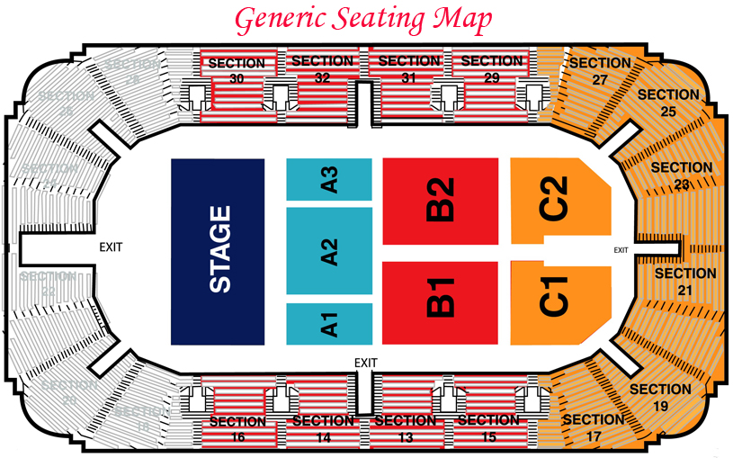 Generic Seating for Hobart Arena in Troy, Ohio